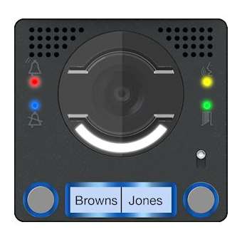 Façade pour module audio-vidéo avec bouton double|Came france-KAM62030090