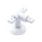 Support de liaison en T, 3 axes, polyamide injecté blanc, profil alu., D 33mm
