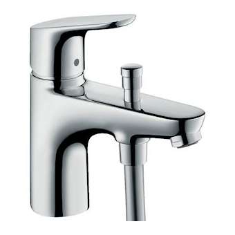 Mitigeur bain/douche C2 monotrou avec cartouche à 2 vitesses chromé|Hansgrohe-HA331938000