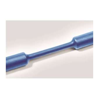Gaine thermorétractable, rétreint 2:1, HFT-A Bleu 19/9.5 mm, rouleau 25m|HellermannTyton-HNE30519006