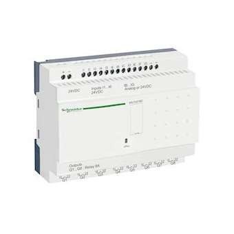 Zelio Logic - relais intelligent compact - 20 E/S 24Vcc - horloge - ss affichage|Schneider Electric-SCHSR2E201BD