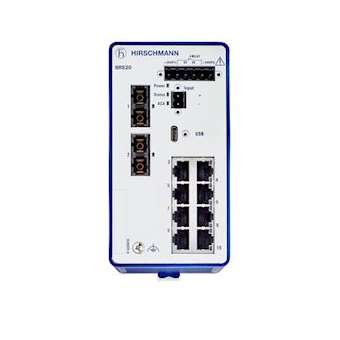BRS20-8TX/2FX, Switch Ethernet industriel RAIL DIN administrable|Hirschmann france-HIR942170004