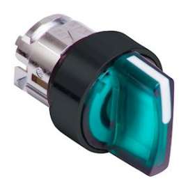 Harmony XB5 - tête bouton à manette lumineux - D22 - 3 pos rap GC - vert|Schneider Electric-SCHZB5AK1733