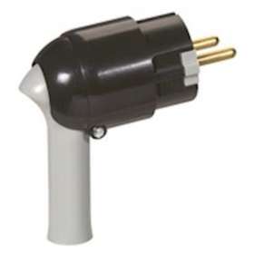 Fiche plastique 2P+T 16A à extraction facilitée et sortie latérale - noir|Legrand-LEG050176