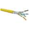 Câble CAT6A 4 paires AWG23 F/FTP LSOH-FR Cca, Jaune (touret de 500 m)