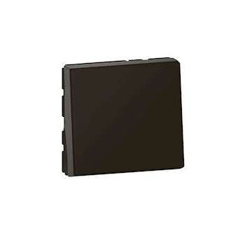 Poussoir ou poussoir inverseur Mosaic Easy-Led 6A 250V~ 2 modules - noir mat|Legrand-LEG079140L