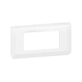 Plaque de finition horizontale Mosaic pour 4 modules blanc antimicrobien|Legrand-LEG078724L