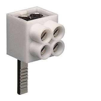 Borne de raccordement 1P languette 2 câbles 16mm²|Hager-HAGKF82A