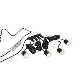 MINI ZEPH - Pack rond inox brossé 3000K 90lm 4x3W 120DEG|Europole-POL46210