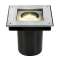 DASAR 70, carré, GU10, QPAR51, encastré de sol, inox 304, max. 35W, IP67