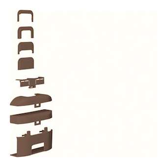 Té de Dérivation, 3D ATA 16X30 Marron|Hager-HAGATA163088014