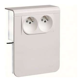 Support SL20115 avec 2x 2 P+T (Fr.) bp|Hager-HAGSL201159609010