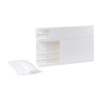 Goulotte GTL Viadis mi hauteur - 355x65mm - 2 couvercles-Pour tableau 18 modules|Planet wattohm-PLW16724