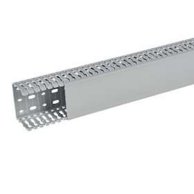 Goulotte Segma 80mmx60mm - Pas de 6mm à 6,5mm - 1 couvercle - Longueur 2m - PVC|Planet wattohm-PLW21162