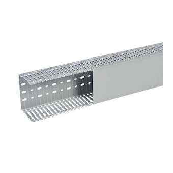 Goulotte Segma 120mmx80mm - Pas de 6mm à 6,5mm - 1 couvercle - Longueur 2m - PVC|Planet wattohm-PLW21170