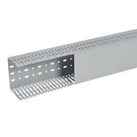 Goulotte Segma 120mmx80mm - Pas de 6mm à 6,5mm - 1 couvercle - Longueur 2m - PVC|Planet wattohm-PLW21170