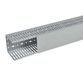 Goulotte Segma 100mmx100mm - Pas de 6mm à 6,5mm - 1 couvercle - Longueur 2m -PVC|Planet wattohm-PLW21174