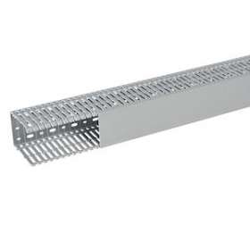 Goulotte Segma 80mmx100mm - Pas de 6mm à 6,5mm - 1 couvercle - Longueur 2m - PVC|Planet wattohm-PLW21173