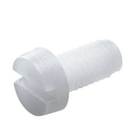 Vis nylon tête cylindrique 6x12mm pour fixation goulottes Segma toute dimension|Planet wattohm-PLW25050