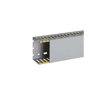 Goulotte de câblage au pas de 12,5 T1-D 80x60 grise|Iboco-IBOB12515