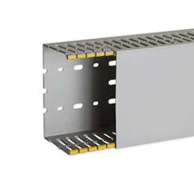 Goulotte de câblage au pas de 12,5 T1-D 120x80 grise|Iboco-IBOB12525