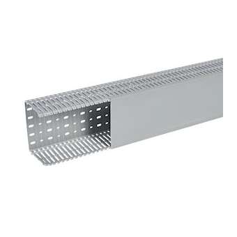 Goulotte Segma 150mmx100mm - Pas de 6mm à 6,5mm - 1 couvercle - Longueur 2m -PVC|Planet wattohm-PLW21175