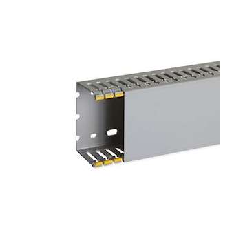 Goulotte de câblage au pas de 12,5 T1-D 100x60 grise|Iboco-IBOB12516