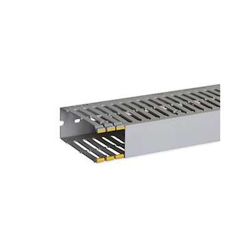 Goulotte de câblage au pas de 12,5 T1-D 40x100 grise|Iboco-IBOB12529
