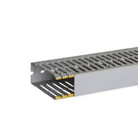 Goulotte de câblage au pas de 12,5 T1-D 40x100 grise|Iboco-IBOB12529