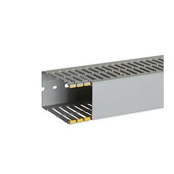 Goulotte de câblage au pas de 12,5 T1-D 60x100 grise|Iboco-IBOB12530