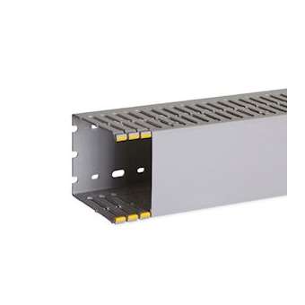 Goulotte de câblage au pas de 12,5 T1-D 80x100 grise|Iboco-IBOB12531