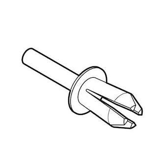 Rivet standard D6mm pour toutes les dimensions de goulottes Segma|Planet wattohm-PLW25016