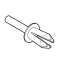 Rivet standard D6mm pour toutes les dimensions de goulottes Segma