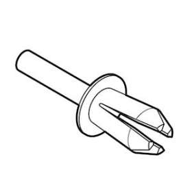 Rivet standard D6mm pour toutes les dimensions de goulottes Segma|Planet wattohm-PLW25016