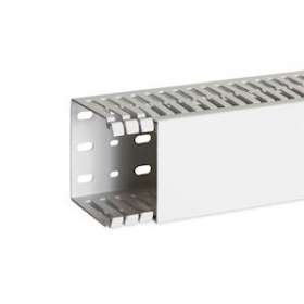 Goulotte de câblage au pas de 12,5 sans halogène T1-ZH 80x80 grise|Iboco-IBOB12583