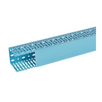 Goulotte de câblage Segma BSI - 80x80mm - Fond+couvercle - Longueur 2m -PVC Bleu|Planet wattohm-PLW33048