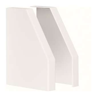 Embout de fermeture beha-set droit-gauche pour RK190 RAL 9010 blanc paloma|Hager-HAGL22399010