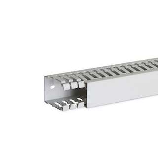 Goulotte de câblage au pas de 12,5 sans halogène T1-ZH 40x60 grise|Iboco-IBOB12573