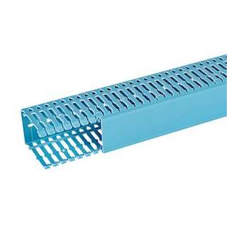 Goulotte de câblage Segma BSI - 60x80mm - Fond+couvercle - Longueur 2m -PVC Bleu|Planet wattohm-PLW33047