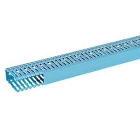 Goulotte de câblage Segma BSI - 40x80mm - Fond+couvercle - Longueur 2m -PVC Bleu|Planet wattohm-PLW33046