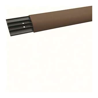 Goulotte passage de plancher officea PVC rigide h 18 x l75 RAL 8014 marron|Hager-HAGSL1807508014