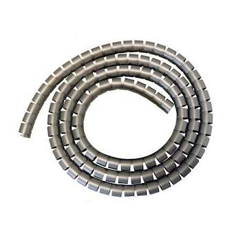 MANGE-CABLE: gaine diamètre 20 mm - Coloris ARGENT - Le rouleau de 30 mètres|Cable equipements-CQSMC20A30M