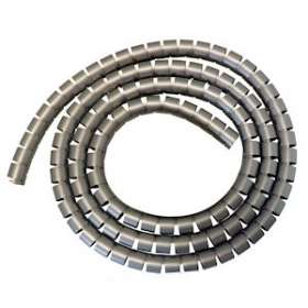MANGE-CABLE: gaine diamètre 20 mm - Coloris ARGENT - Le rouleau de 30 mètres|Cable equipements-CQSMC20A30M