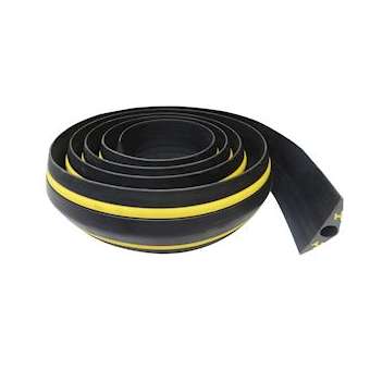 VOLGA 1x23J: passage de cable Vehicules - 5m - NOIR/JAUNE - 1 canal D23mm -|Cable equipements-CQSPCV23A500J