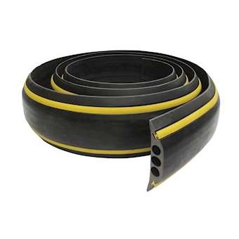 VOLGA 3x23J: passage de cable Vehicules - 2,50m - NOIR/JAUNE - 3 canaux D23mm|Cable equipements-CQSPCV23C250J