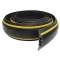 VOLGA 3x23J : passage de cable Vehicules - 2,50m - NOIR/JAUNE - 3 canaux D23mm