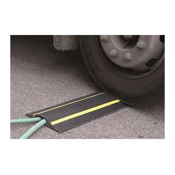 VOLGA 30J: passage de cable Vehicules - 1m - NOIR/JAUNE - 1 canal 30x57mm -|Cable equipements-CQSPCV30A100J