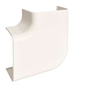 Angle plat p CLM75125 p 75mm h 125mm IK08-IK10 PVC rigide RAL9010 blanc paloma|Hager-HAGCLM751255