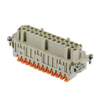 Insert femelle 24P+T 16A 500V gabarit 104.27 série Squich|Ilme-IL1CSHF24