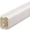 Goulotte de climatisation p 75mm h 125mm IK08-IK10 PVC RAL 9010 blanc paloma